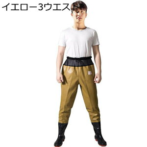 ウェーダー ウェスト丈 フィッシングウェーダー 長靴 水産業 海釣り 作業靴 防水 簡単着脱 ラジアルソール フィッシング 田植え 漁業 農作業 厚底 ヒップブーツ 男女兼用 滑らない 完全防水