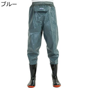 防水ズボン ウエストウェーダー 胴長 釣り用スーツ レインブーツ ラジアル 厚底 渓流/湖/海/サーフ 鮮魚店 洗車 水場仕事 つなぎ 滑らない 透湿 作業靴 作業着 レインシューズ 耐磨耗 簡単着