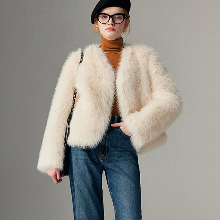 楽天市場】冬服 ジャケット レディース ファーコート 秋用 冬物 エコ 