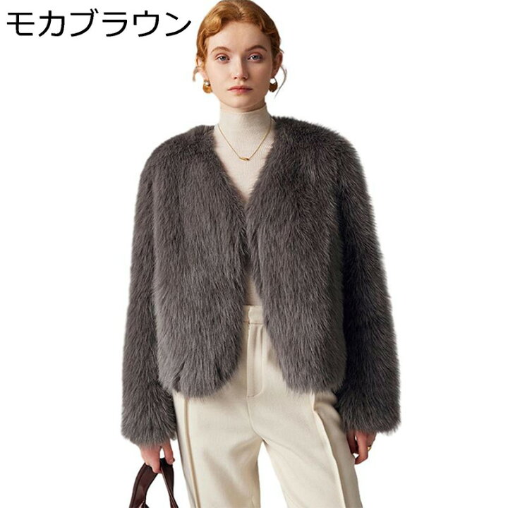 楽天市場】冬服 ジャケット レディース ファーコート 秋用 冬物 エコ 