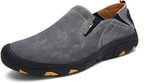 スリッポン ウォーキングシューズ メンズ 3e 幅広 軽量 防滑 アウトドア ハイキング 登山靴 山登り 旅行 黒 トレッキングシューズ ローカット 仕事 紳士 父の日 敬老の日 カジュアルシューズ