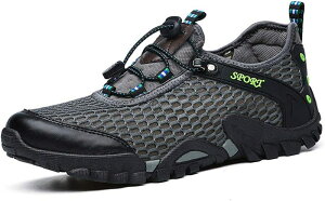メンズ ハイキングシューズ アウトドア 衝撃吸収 大きいサイズ ウォーキングシューズ 防水 防滑 通気性 耐磨耗 ローカット スリッポン スポーツ 軽量 クッション性 登山靴 山歩き/里歩き/登