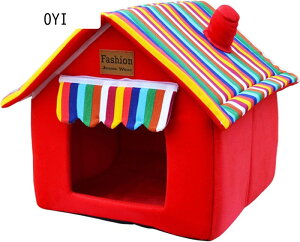 ペットベッド ドーム型 M ペットハウス 2way 折りたたみ可 犬猫用 室内用 オールシーズン ふわふわ クッション付き 犬小屋 屋根付き 猫 テント おしゃれ 洗える 寝床 冷暖房 ホットカーペッ