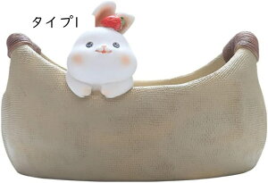 プランター 多肉植物鉢 ウサギ 鉢植え タイプ1 可愛い 癒し 動物 植木鉢 ホームデコ インテリア フラワーポット ガーデニング クリエイティブ F 置物 おしゃれな置物 部屋装飾品 おきもの 玄