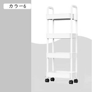 キッチンワゴン キャスター付き 収納ワゴン 3段 台所収納 収納カート バスケットラック 整理棚 フック付き カラー プラスチック トローリー 移動式 組立簡単 頑丈 メッシュ 大容量 トイレ収