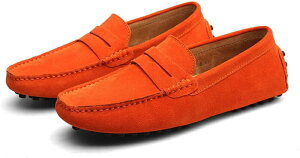 カジュアルシューズ メンズ 会社 事務 スリッポン ラウンドトゥ コンフォート ハンサム スエード 無地 ローファー 春 夏 秋 蒸れしにくい 疲れない 柔らか 通気性 防滑 デッキシューズ モカ