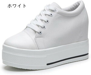 スニーカー デッキシューズ レディース 低反発 軽量 ウォーキングシューズ 9センチヒール インヒール ハイヒール 小さいサイズ 旅行 かかと踏める ナース コンフォート 通学 ウォーキング