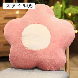 フラワー クッション 座布団 50x50cm 背もたれ お花 抱き枕 円形 座布団 背当てクッション 置物 かわいい 可愛い ホーム ソファ 車 ふんわり 肌触り 座る 疲れ インテリア 部屋飾り ス