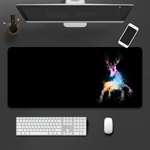 マウスパッド 大型マウスパッド 3mm 4mm 2mm 大型キーボードパッド 事務机 パソコンマット 幾何柄 カラー オールシーズン 防水デスクパッド 事務机 オフィス及び自宅用 80x30cmx2m