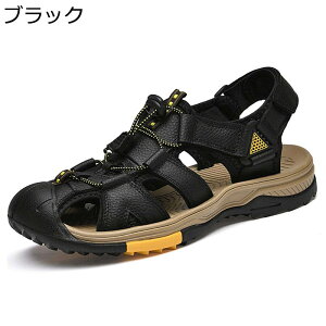 サンダル メンズ スポーツサンダル アウトドアサンダル 夏用 ベルクロ つま先保護 おしゃれ 通気性 厚底 滑り止め 耐久性 カジュアル ビーチサンダル 外履き おおきいサイズ