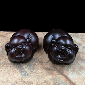 干支 豚 置物 亥 風水グッズ かわいい 運気アップ 開運グッズ 厄除け お守り 縁起物 風水アイテム 木製 手彫り 動物彫刻 祈願 招福 テーブルの飾り付け オフィス リビングルーム