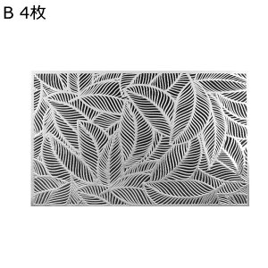 ランチョンマット PVC材質 透かし彫り コースター 上品 断熱 滑り止め 食器やコップ用 食卓 華やか モダン 家庭 レストラン用 喫茶店 カフェ インテリア 北欧風 金色 銀色 お手入れ簡単