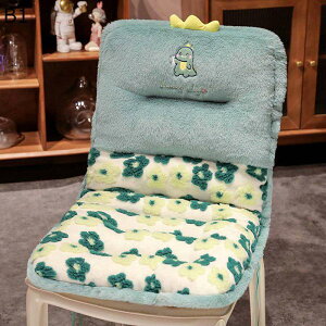 座布団 背もたれ 一体式クッション 車椅子用 イスクッション 背当て 小花柄 水玉柄 ふわふわ 抱き枕 厚手 柔らかい 洗える 装飾枕 四季通用 オフィス/畳/椅子/車用/自宅用 ピンク グレー グリ