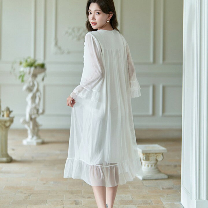 シュウカ] ネグリジェ レディース パジャマ ルームワンピース ルームウェア ワンピース 半袖 ナイトウェア 部屋着 ナイトドレス シュウカ] ネグリジェ  ルームワンピース パジャマ 綿 ルームウェア ロング お寝巻き 長袖 ロング丈 春夏秋 お姫様気分に レデ パジャマ ... [シュウカ] ネグリジェ ルームワンピース パジャマ ルームウェア ロング お寝巻き 短袖 ロング丈 春夏秋 お姫様気分に レディー