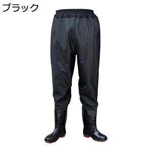 フィッシングウェーダー ウエーダーブーツ 胴回り ウエストウェーダー ズボン長靴 レインブーツ PVC 耐磨耗 丈夫 厚底ソール メンズ 清掃 魚市場 水回り 土木 災害 鮎 雨 漁業 鮮魚店 洗車