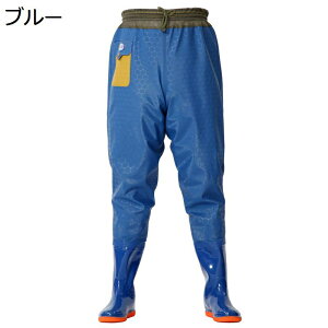 フィッシングウェーダー ウエーダーブーツ ウェスト丈 防水ズボン 厚手 ウェーディングブーツ 丈夫 厚底ソール メンズ レディース 田植え 潮干狩り 貝堀り 土木 災害 鮎 雨 雪 ウェーディン