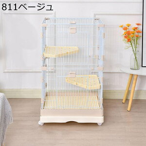 ペットケージ 猫 犬 ケージ ペットフェンス 脱走防止 多頭飼い ベーシック 引出し式トレー 安定した ペット用品 お洒落 錆びにくい 快適 可愛い 2way 休憩所 通年 室内用 昼寝 犬猫兼用
