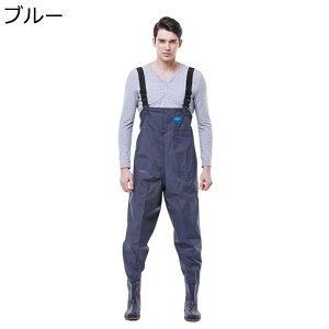 PVC ウェダー ウェーダー チェストハイ 水陸両用スーツ 作業靴 完全防水 簡単脱着 ラジアル 厚底 メンズ 胴付長靴 防災 大雨 フィッシング 農業 梅雨対策 湖 ルアー釣り 河 フローティング