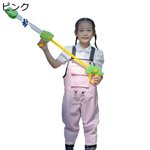 PVC 子供用ウェダー ウェーダー チェストハイウェダー 防水パンツ ロングブーツ 耐アルカリ 耐磨耗 ラジアル 厚底 釣り 魚つかみ 親子の水遊び お砂場着