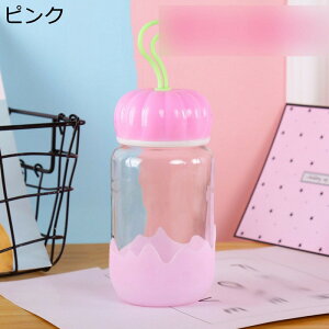 耐熱ガラス ボトル 透明 水筒 ウォーターボトル 300ml 直飲み 蓋付き 洗いやすい 持ち運び便利 水分補給 通勤通学 アウトドア 登山用 オフィス用 飲料/ジュース/お茶など入れ 水飲みコップ 給