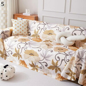 ソファーカバー 1人掛け 4人掛け 北欧 おしゃれ 花柄 プリント アイスシルク 夏用 涼しい 薄手 田園風 ソファータオル ソファー保護 防塵 汚れ防止 キズ防止 多機能 柔らかい ベッドカバー 家