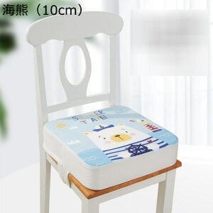 食事 クッション キッズチェアクッション シートクッション 厚さ5・10cm 子供 椅子用 可愛い 高さ調節 防滑 布 洗濯・清潔・組立簡単 ブロード 高密度スポンジ 低反発 ひも付き ベルト固定 ダ