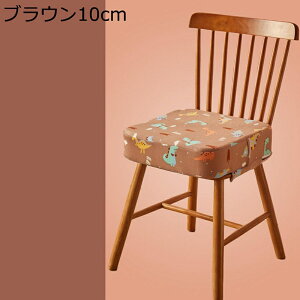ダイニング クッション 四角形 調節可能 子供用クッション 厚み5/10cm ひも付き チェアクッション シートクッション 座布団 ベルト固定 幼児 椅子用 動物柄 柔らかい 低反発 キャンパス 防滑
