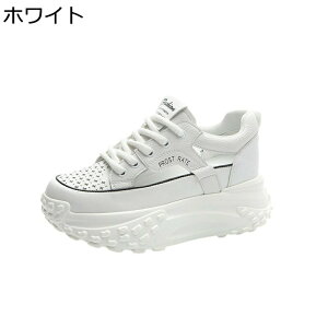 透かし彫り 厚底 スニーカー レディース ローカット 6.5cm身長アップ 美脚 メッシュ レースアップ スポーツサンダル シークレットシューズ 2cmインヒール 足長効果 プラットフォーム ウォーキ