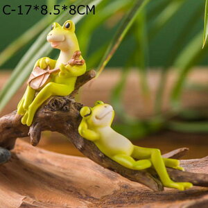 ガーデニング ガーデンオーナメント ガーデニング雑貨 蛙 置物 癒しグッズ 動物 彫刻 耐久性 防水 屋外装飾 オーナメント お庭 インテリア 園芸用品 飾り アウトドア ベランダ 贈り物 かわい