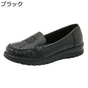 モカシン レディース フラットシューズ 花柄刺繍 軽量 疲れない 滑り止め 美脚 快適 通気性 ママシューズ ぺたんこ 歩きやすい 柔らか 女性用 スリッポン 韓国風 おしゃれ カジュアル 立ち仕