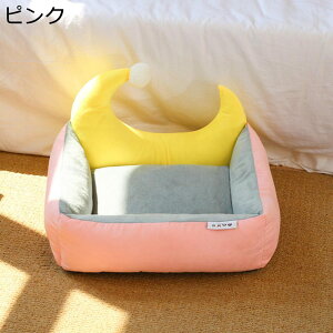 ペットベッド 月飾り ペットクッション 四角形 ペットソファー 綿 型崩れにくい 滑りにくい裏生地 無害 室内 お手入れ簡単 耐噛み 通年適用 保温 キャット 中子型犬 可愛い 小動物 家