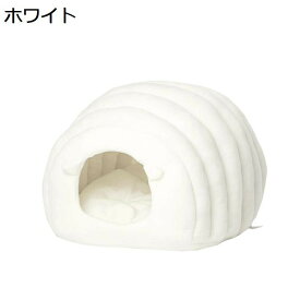 ドーム型 おもちゃ付 ペットベッド ペットクッション 通年適用 綿 耳飾りのデザイン 滑りにくい裏生地 室内用 耐噛み 保温 猫用ベッド 子型犬 かわいい ストレス解消 ペット小屋