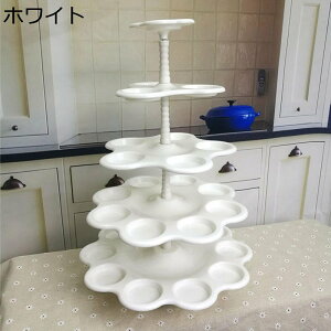 カップカーキスタンド 3段 デザートトレイ ケーキ陳列台 ディスプレイラック 家庭用 テーブルデコレーション お店 コンパクト 小物入れ クリスマス パーティー用 ウエディング お誕生日 白