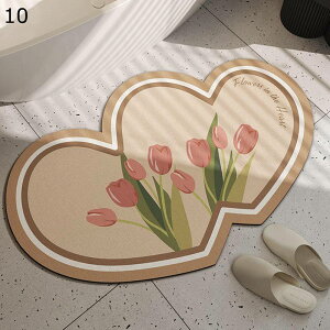 珪藻土バスマット 幾何 異形 花柄 格子柄 水切りマット チェック柄 ソフト浴室足ふきマット 滑りにくい 収納便利 埃を纏わない 吸湿 手洗い 現代風 キッチン 台所 家庭用 温泉 ホーム