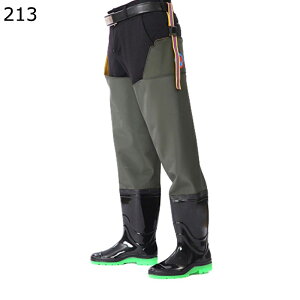 ヒップウェーダー レインシューズ 長くつ ウェーダー 胴付き 大人用 作業靴 防水ずぼん ベルト ラジアルソール 水回り 仕事 除草 除雪作業 農作業 厚底 滑らない 完全防水 耐磨耗 フィッシン