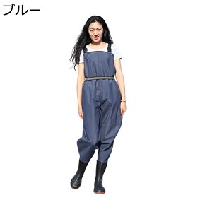 チェストハイウェーダー 胴回りタイプ 胴長靴 作業靴 男女兼用 調節可能 ラジアルソール 台風 戸外用 渓流/湖/海/サーフ 厚底 ロングレインブーツ 滑らない 完全防水 耐磨耗 フィッシングウ