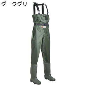 チェストハイウェーダー 胴回りタイプ ウェーダー 防水つなぎ 作業着 調節可能 ラジアル 一体成型 潮干狩り 農業 土木 災害 清掃 厚底 ヒップブーツ 男女兼用 防滑 完全防水 耐磨耗 フィッシ