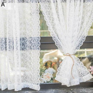 レースカーテン 透け感 窓用 カフェカーテン 薄手 断熱 UVカット 省エネ 幅1.3m キッチン 喫茶店 インテリア デコレーション 引越し祝い プレゼント 新生活 誕生日 突っ張り棒なし 1枚