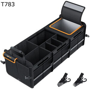 車用収納ボックス パーティション収納設計 保温・保冷 トランクボックス 折り畳み式 大容量 収納ケース 車用ポッケト 滑り止め 防水 キャンプ用品 ラゲッジルーム 収納 蓋付き 耐汚れ性 防