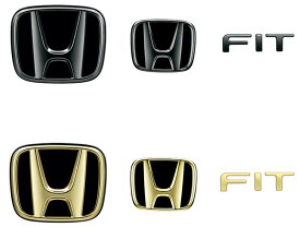 HONDA　ホンダ　純正　ブラックエンブレム　ゴールドエンブレム　FIT　フィット　FIT E:HEV　フィットe:HEV　GS4/GS5/GS6/GS7/GR3/GR4/GR5/GR6/GR7/GR8