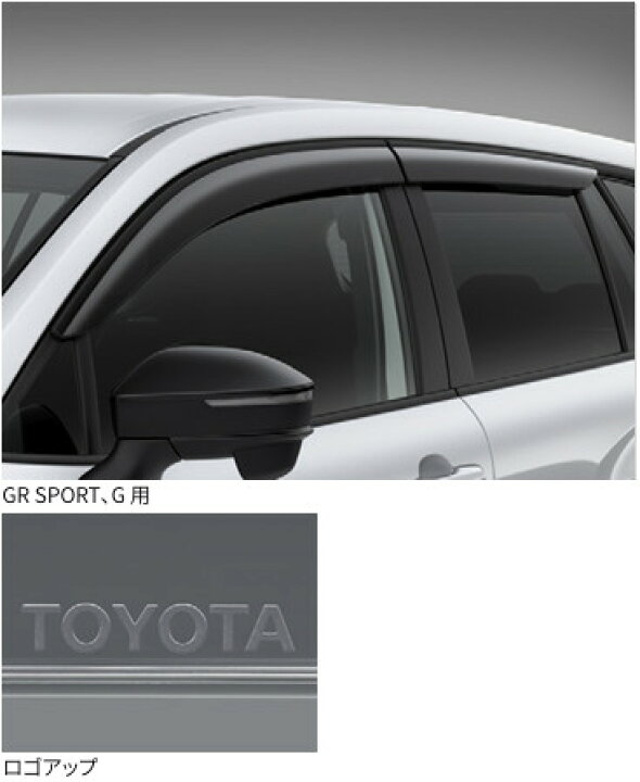楽天市場】TOYOTA トヨタ 純正 サイドバイザー RVワイド 1台分 Z/S用 