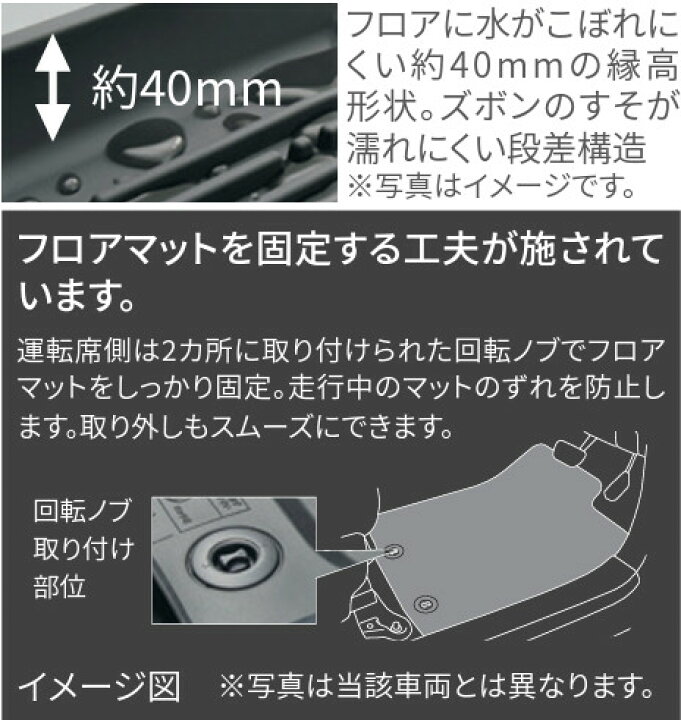 楽天市場】TOYOTA トヨタ 純正 スノーレジャー用フロアマット 縁高 
