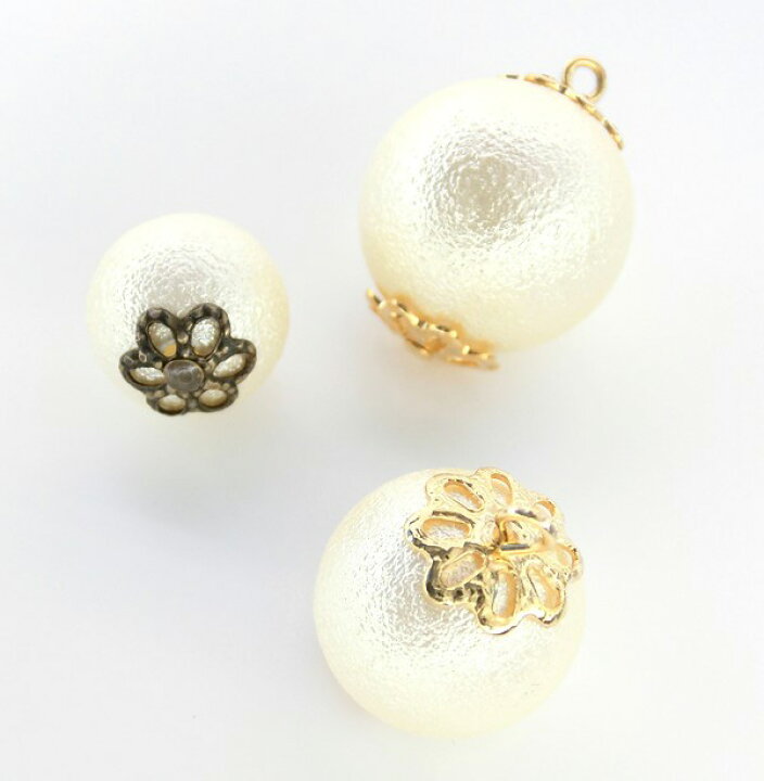 楽天市場】5個 8mm花座フラワーキャップ 座金 ビーズキャップ 高品質  