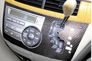 トヨタ エスティマ マジカルカーボン シフトパネル ガンメタ ACR/GSR 50系 エスティマ(2006/1〜2015/5)