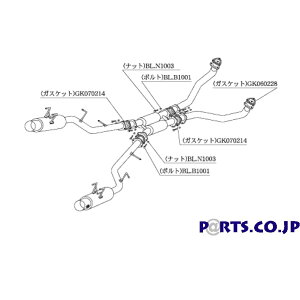 マフラー NF1C20 HYPER 2000 FULLMEGA N1+ Full Dual フェアレディーZ 2by2 (E-GCZ32) 89/7〜97/4 FR 5MT/4AT