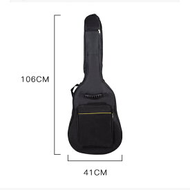 ギターバッグ 防水 ギターカバン 大容量 ポケット ソフトケース肩掛け 手提げ エレキ アコギ エレキ用 楽器 保管 小物入れ付 クッション リュック