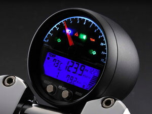 ACEWELL 多機能デジタルメーター ACE-4553AB(12000rpm/メッキ) ACE-4553CP