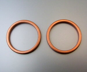 AZZU(アッズ) シャドウスラッシャー400 (NC40-1000001〜)用 エキゾーストマフラーガスケット 2個入 AZ-08-2