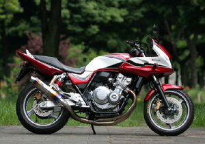 SP忠男 CB400 マフラー PURE SPORT S TwoTail チタンブルー CB400SB/SF Revo 08用 CB4-PS-07