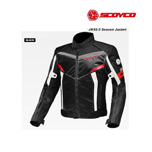 SCOYCO(XRCR) JK92@3V[YWPbg[ubN/2XLTCY] JK92-BK-2XL